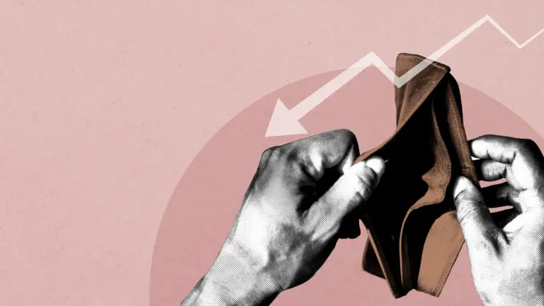 inflation portefeuille vide baisse pouvoir d'achat