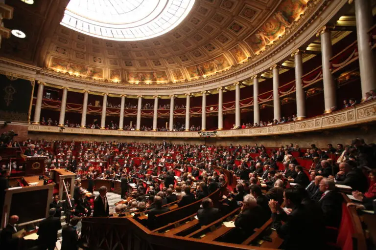 assemblée nationale vote motion censure