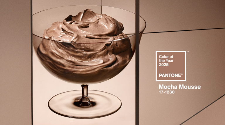 pantone 2025 couleur de l'année mocha mousse
